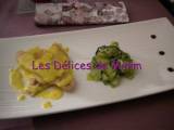 Recette Filet de rouget, sauce au safran, tagliatelles de courgettes