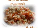 Recette Risotto aux carottes et aux scampis