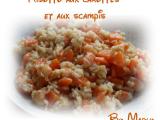 Recette Risotto aux carottes et aux scampis