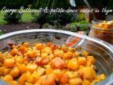 Recette Courge butternut et patate douce rôties au thym