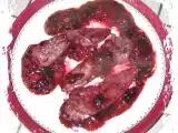 Recette Aiguillettes de canard aux fruits rouges et leur coulis de framboise
