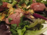 Recette Salade de volaille sot-l'y-laisse et amandes dorées