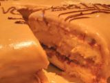 Recette Gâteau au praliné croustillant et crème de café allégée