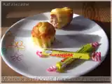 Recette Moelleux au chocolat blanc, coeur carambar