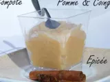 Recette Compote pomme/coing épicée
