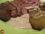 Recette Magrets au poires rôties au balsamique sauce roquefort
