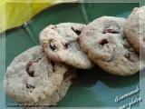 Recette Cookies au pralin et aux cranberries