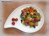 Recette Salade de pâtes colorées