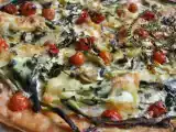 Recette Tarte aux courgettes, oignon, menthe et st-marcellin
