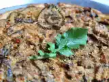 Recette Tarte à l'aubergine, roquette, tomates, pignons, faisselle et parmesan