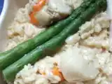 Recette Rissoto aux saint jacques et asperges vertes