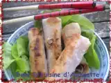 Recette Nems au saumon et aux pousses de bambou