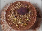 Recette Entremet choco & crémeux pistache sur biscuit joconde à la pistache