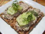 Recette Tartinade de sardine au fromage blanc sur craquelin wasa