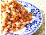 Recette Haricots blancs mijotés aux carottes, tomates et navet
