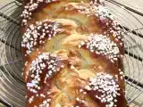 Recette ^^natte briochée à la pâte d'amande et au sucre perlé/eiguisheim (alsace)^^