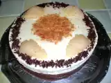 Recette Entremet choco-poire sur son croustillant praliné