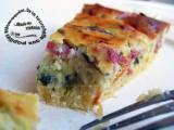 Recette Quiche à la pâte de polenta aux courgettes, poivron et oignon