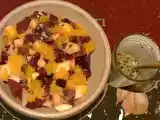 Recette Salade de betteraves aux pommes et vinaigrette orange basilic