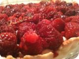 Recette Tarte aux framboises à la crème d'amande