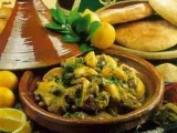 Recette Tajine de poulet, citron confit et olives