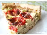 Recette Tarte hqn à la morue, tomate et moutarde
