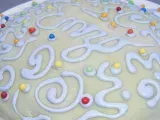 Recette Gâteau au yaourt, nutella et pâte d'amande !!