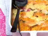 Recette Gratin dauphinois aux patates douces, navets roses et sauge