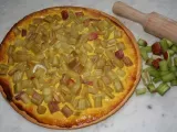 Recette Pizza à la rhubarbe (sucrée)