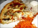 Recette Quiche aux champignons, lardons et mozzarella