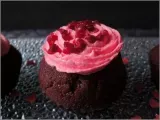 Recette Cupcakes red velvet à la framboise et sa crème vanillée