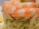 Recette Rémoulade fenouil-granny aux crevettes, vinaigre à la mangue