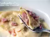 Recette Raviolis de jambon blanc et compotée d'endives, crème d'emmental