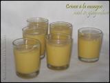 Recette Crème à la mangue au miel et gingembre