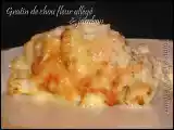 Recette Gratin allégé de chou fleur au jambon