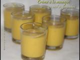 Recette Crème à la mangue au miel &gingembre