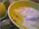 Recette Velouté de courgettes aux moules, espuma de homard
