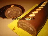 Recette Gâteau roulé au chocolat/café et amandes