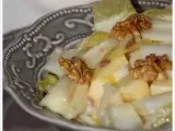Recette Salade d'endives aux pommes, noix et comté