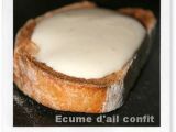 Recette Ecume d'ail confit