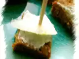 Recette Bouchées de pain d'épices roquefort et poire