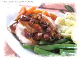 Recette Rôti de porc glacé aux abricots