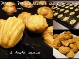Recette Madeleine festive au foie gras et aux noix ( amuses bouches festifs)