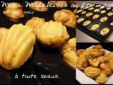 Recette Madeleine festive au foie gras et aux noix ( amuses bouches festifs)