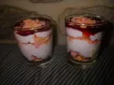 Recette Verrines roses improvisées aux éclats de macarons