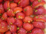 Recette Tarte aux fraises et crème d'amande à la pistache