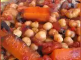 Recette Poulet aux pois chiches et aux carottes