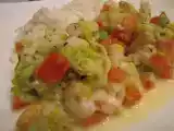 Recette Crevettes à l'émincé de poireaux