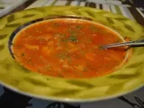 Recette Soupe riz et tomates