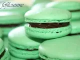 Recette Macarons chocolat-menthe